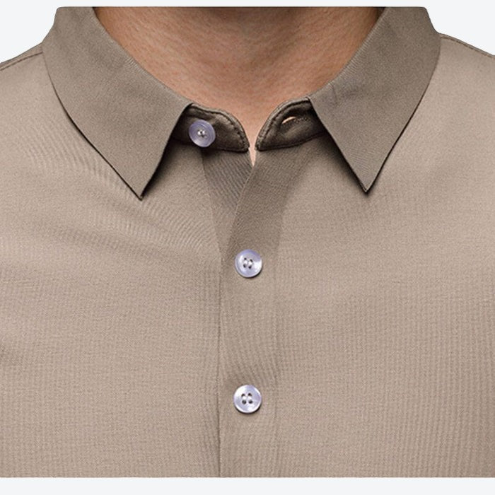 Camisa Social Manga Longa Anti Bolinhas