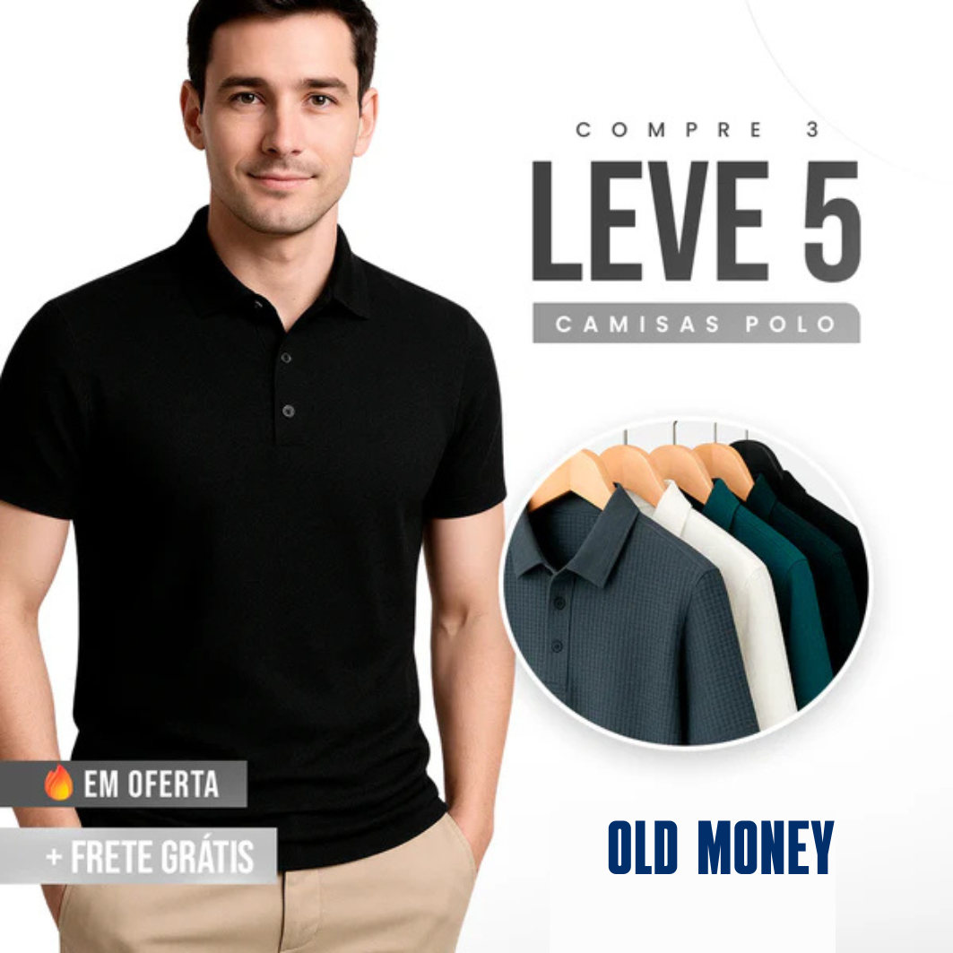 [COMPRE 3, LEVE 5] Polo Elegant – Só R$ 99,90 (R$ 20 por camisa!)